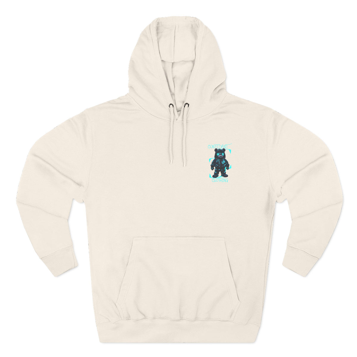 0.12 Confident Clothing Superstar Bear Graphic Fleece Hoodie