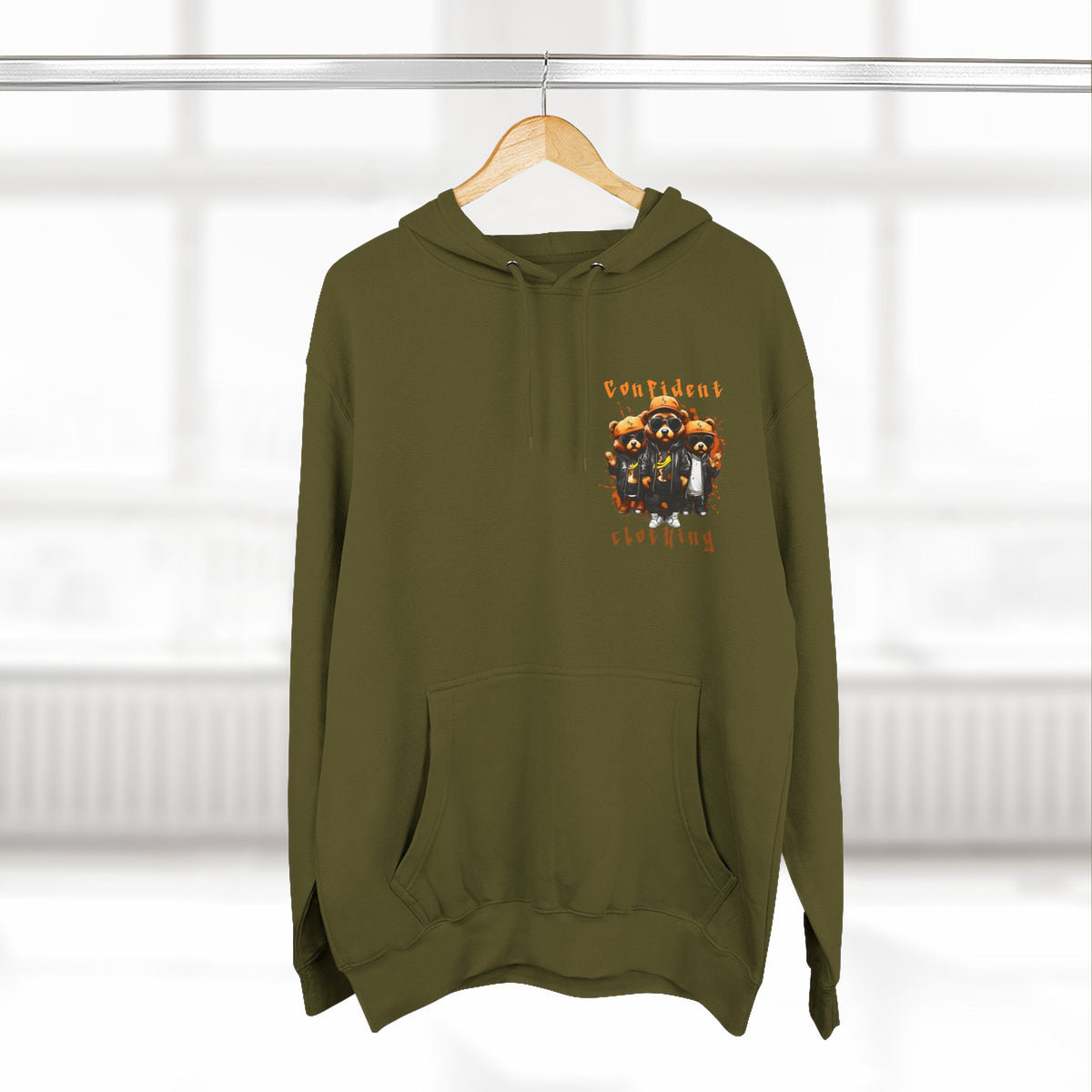 Confident Clothing Raccoon Crew Fleece Hoodie
