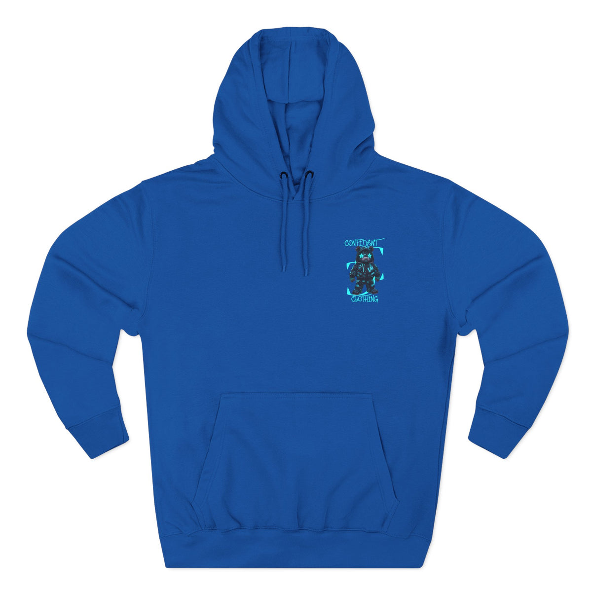0.12 Confident Clothing Superstar Bear Graphic Fleece Hoodie