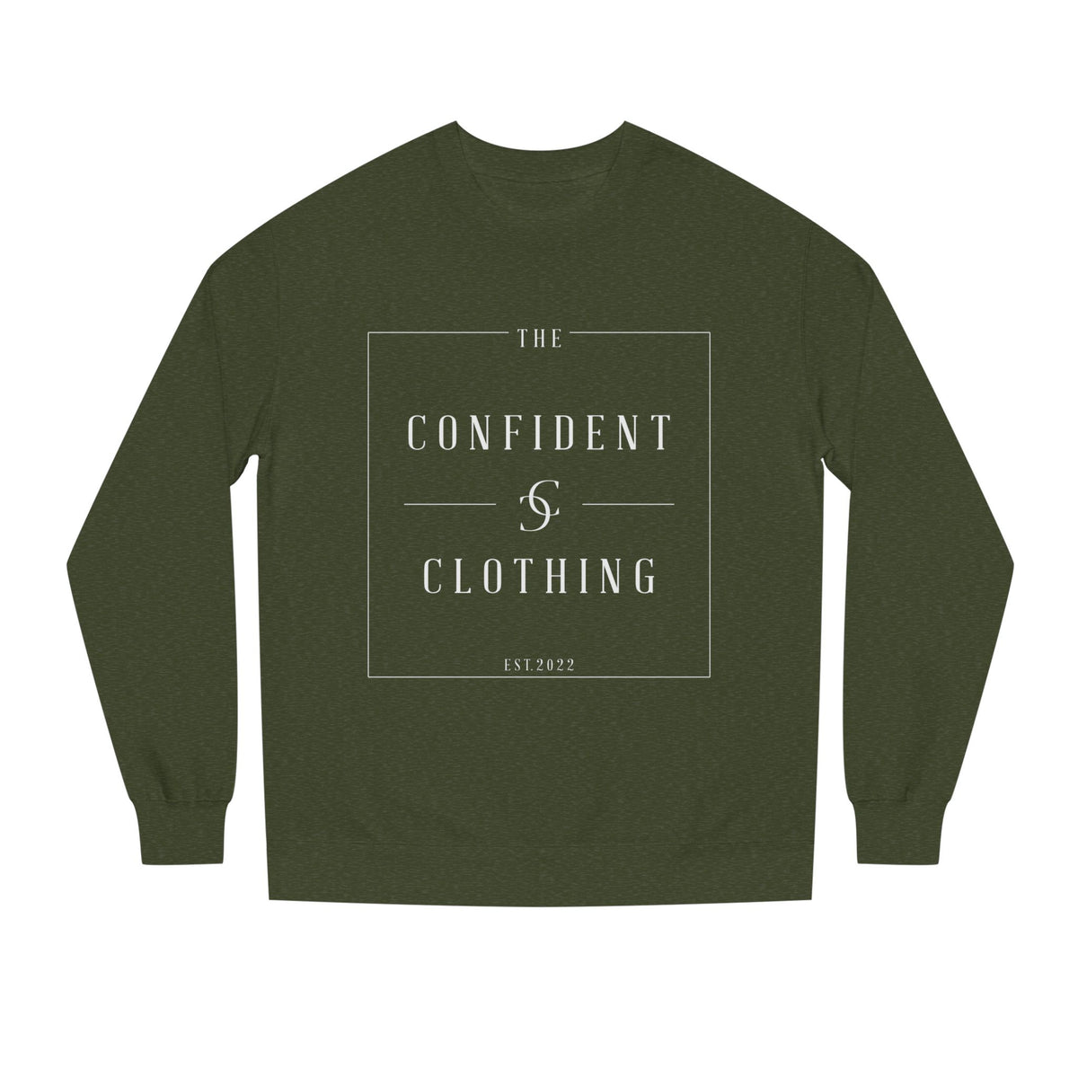 0.4 Confident Clothing Unisex Crew Neck Sweatshirt