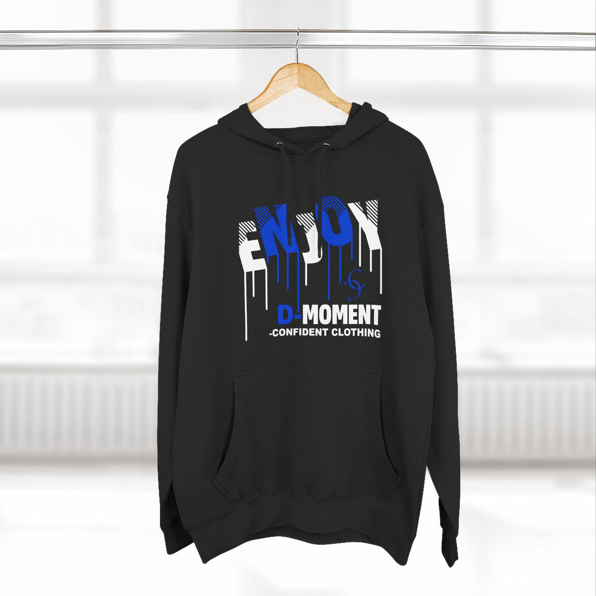1.0 Confident Clothing Enjoy D Moment Drip Graphic Fleece Hoodie