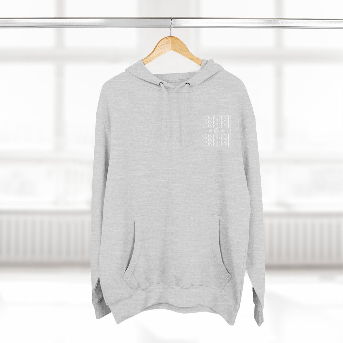 0.9 Confident Clothing Graphic Fleece Hoodie