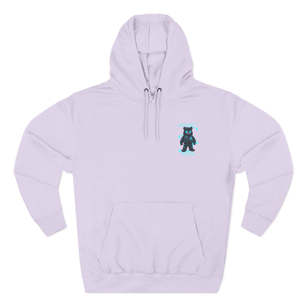 0.12 Confident Clothing Superstar Bear Graphic Fleece Hoodie