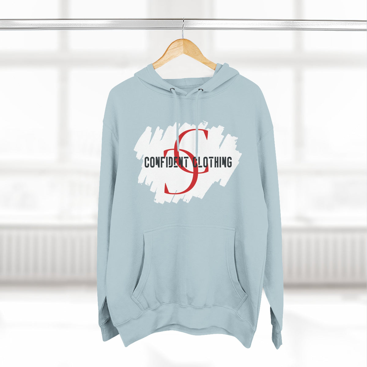 1.8 Confident Clothing Logo Fleece Hoodie