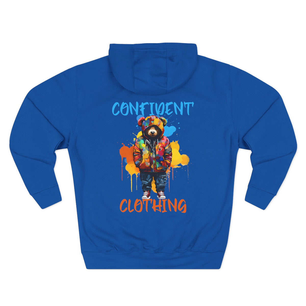 Confident Clothing Bear Graphic Fleece Hoodie