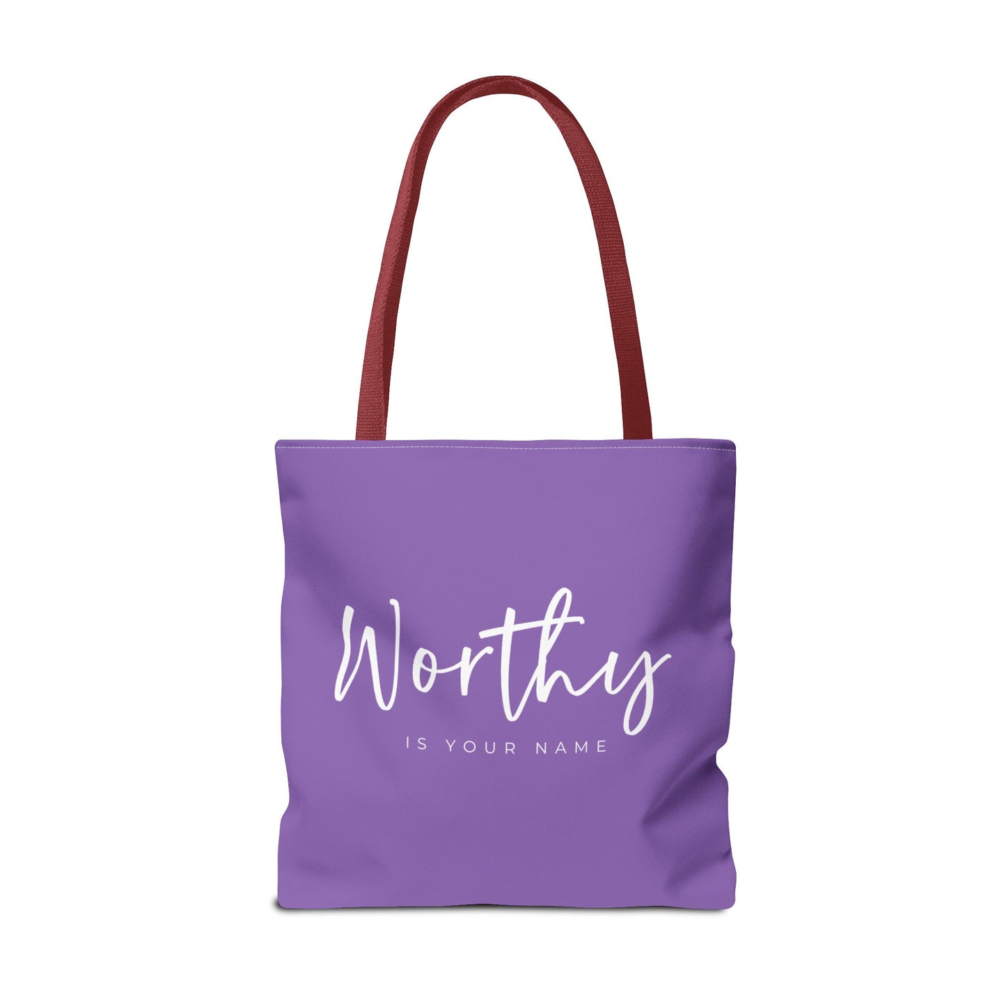 (tote bags) Worthy is Your Name (light purple)