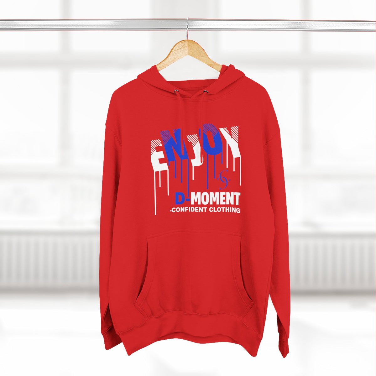 1.0 Confident Clothing Enjoy D Moment Drip Graphic Fleece Hoodie