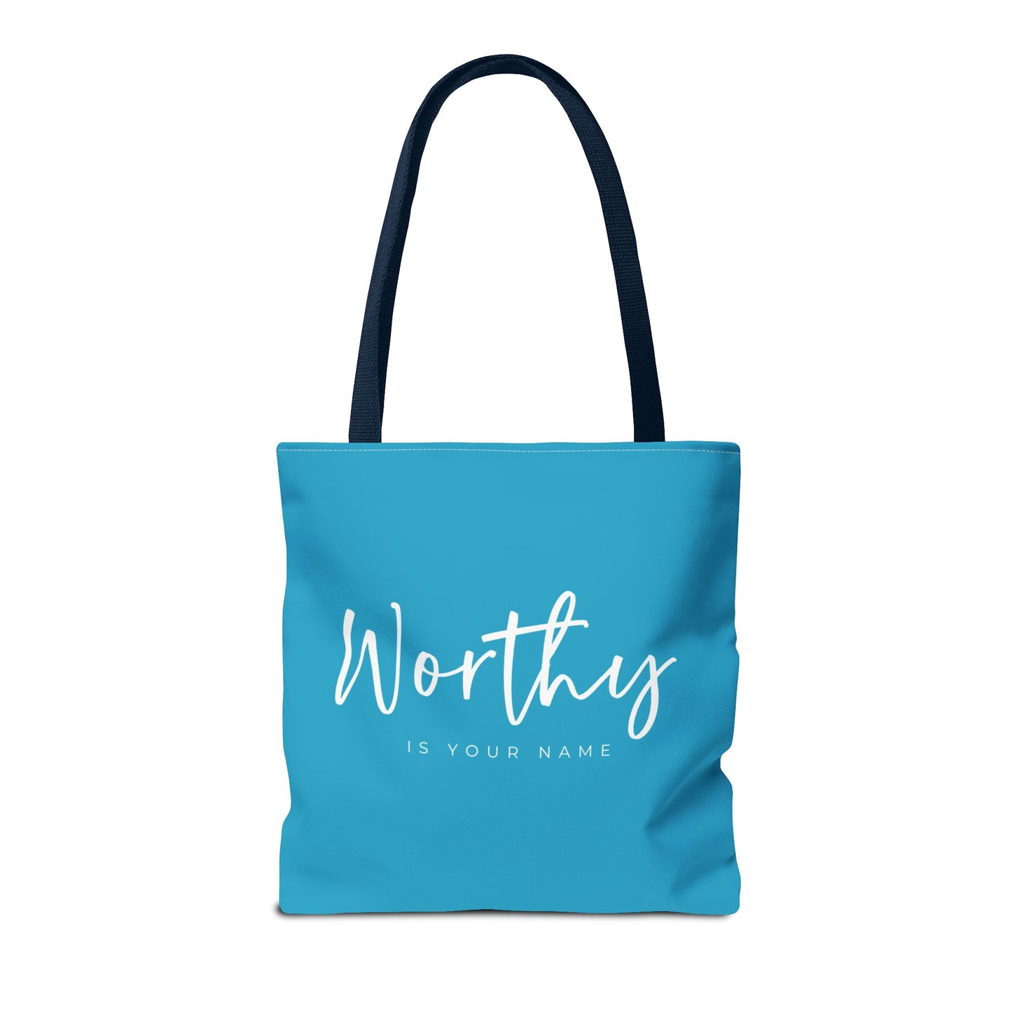 (tote bags) Worthy is Your Name (turquois)