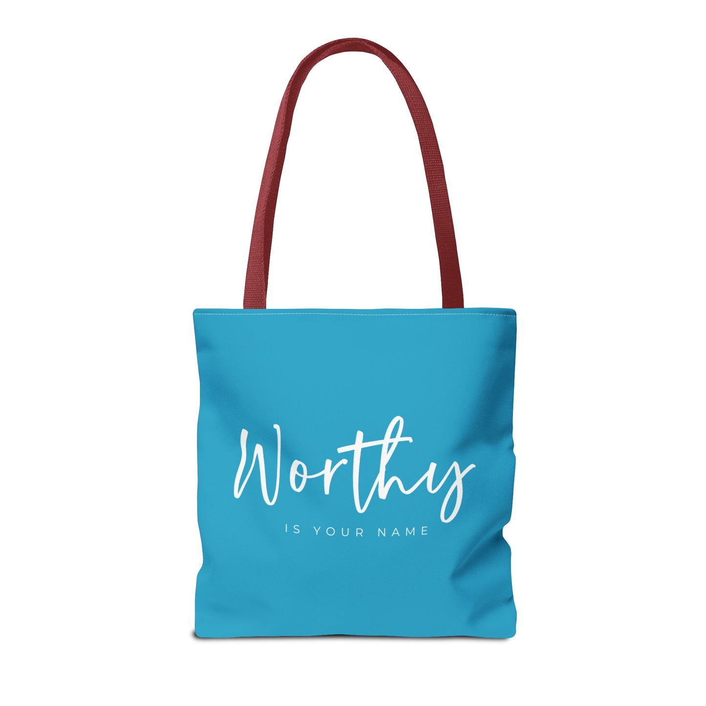 (tote bags) Worthy is Your Name (turquois)
