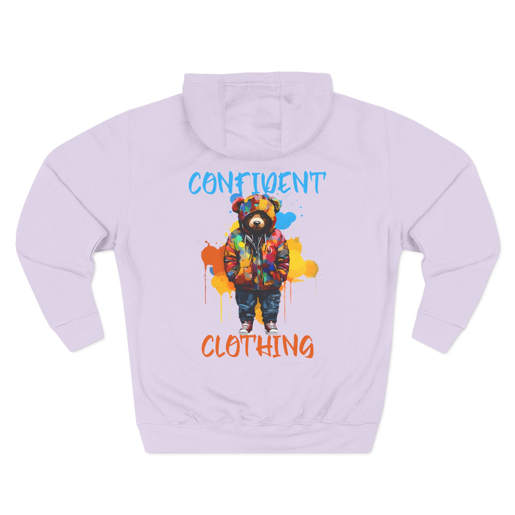 Confident Clothing Bear Graphic Fleece Hoodie