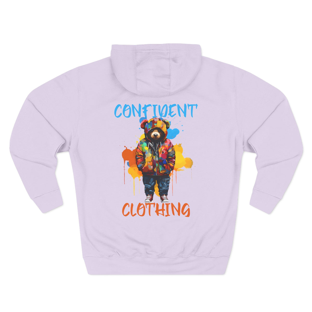 Confident Clothing Bear Graphic Fleece Hoodie