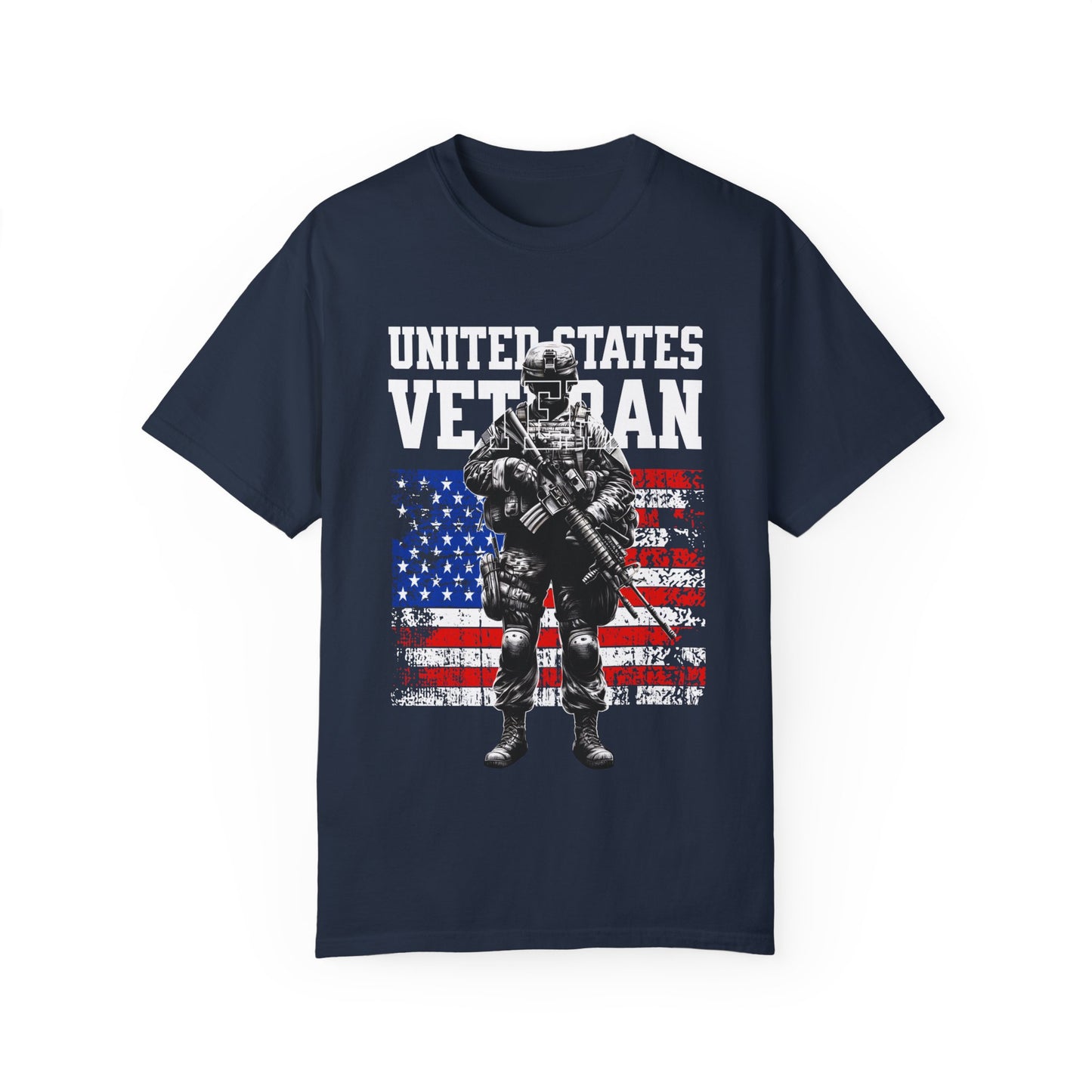United States Veteran Unisex Garment-Dyed T-shirt