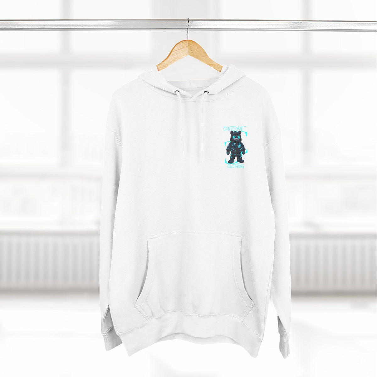 0.12 Confident Clothing Superstar Bear Graphic Fleece Hoodie