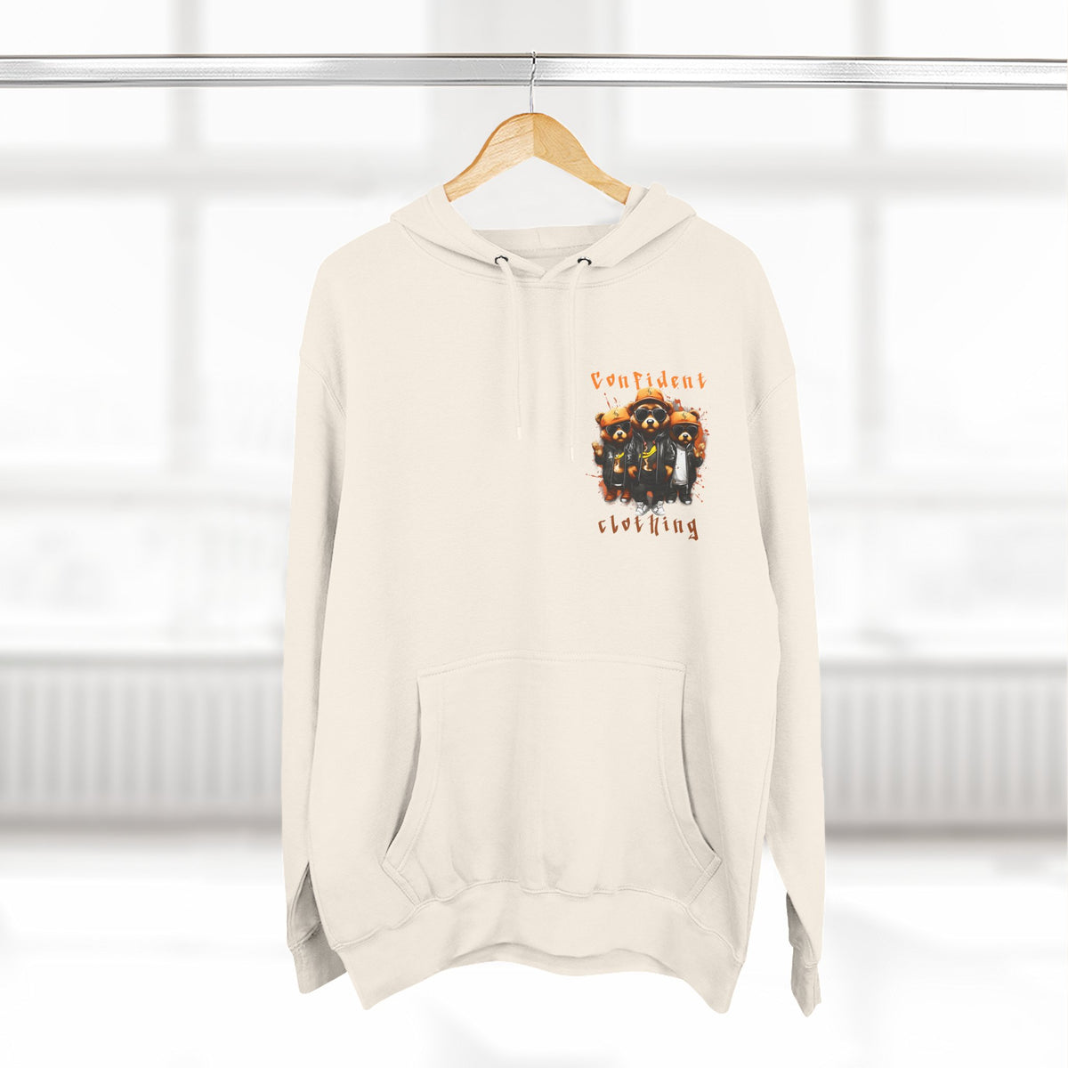 Confident Clothing Raccoon Crew Fleece Hoodie