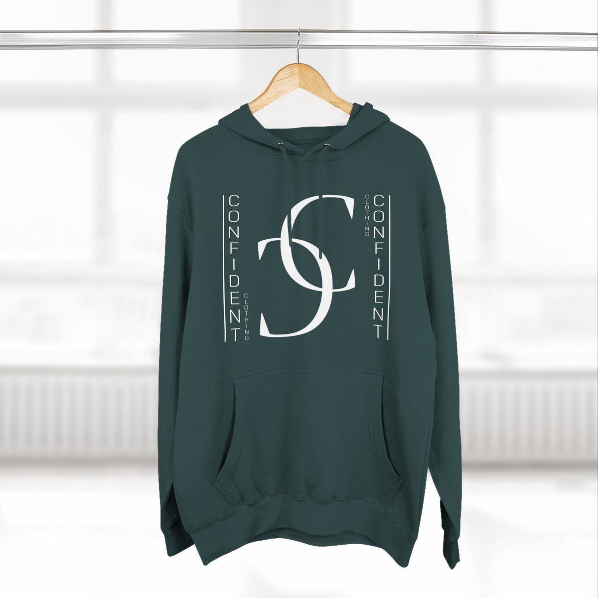 1.2 Confident Clothing Casual Graphic Fleece Hoodie