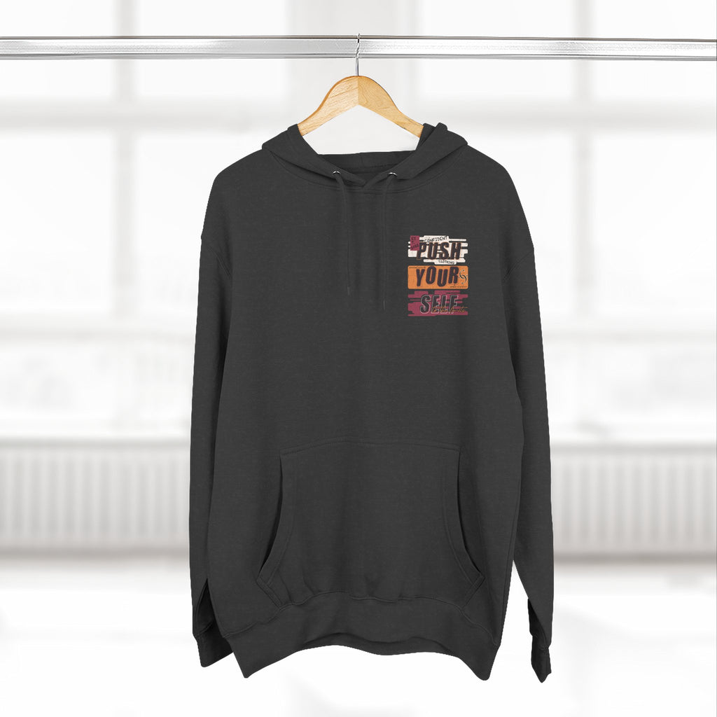 1.4 Confident Clothing Push Your Self Motivational Hoodie