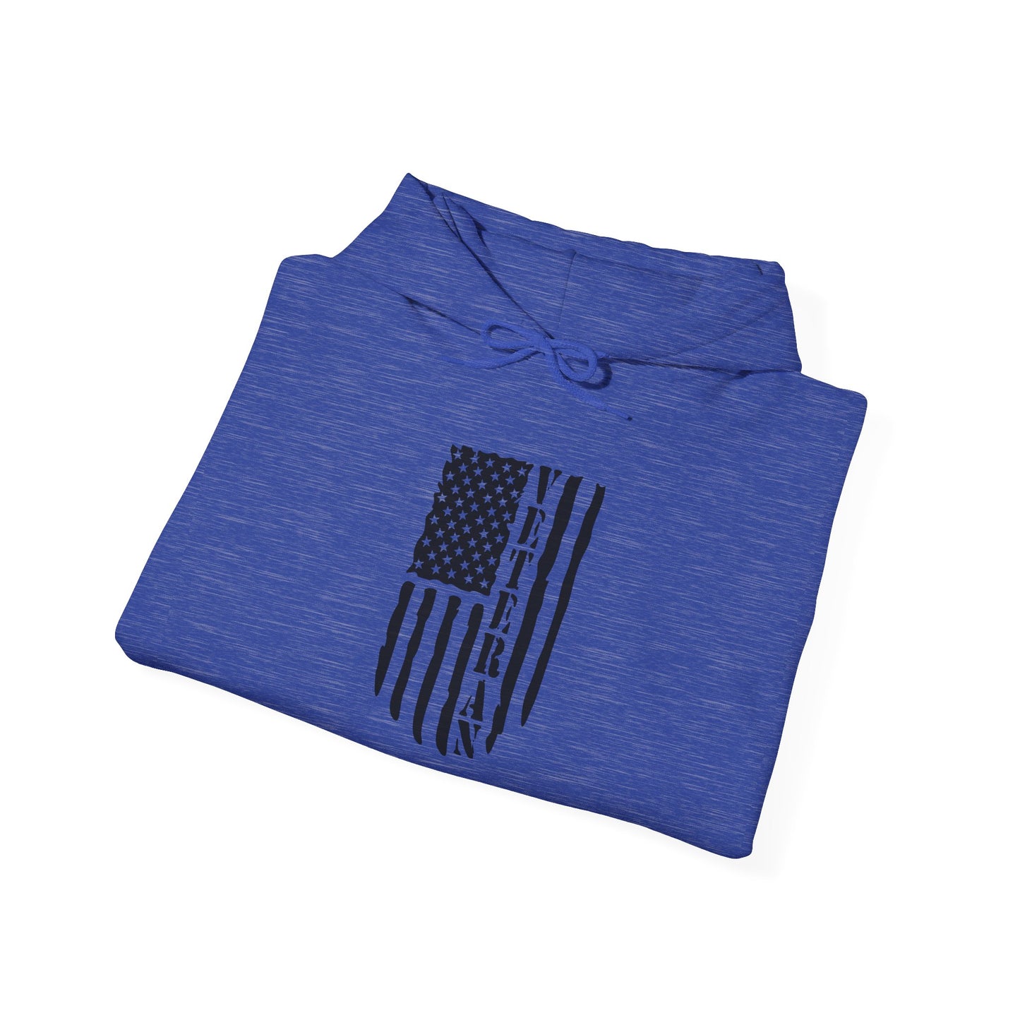 Veteran White Hoodie (black logo)