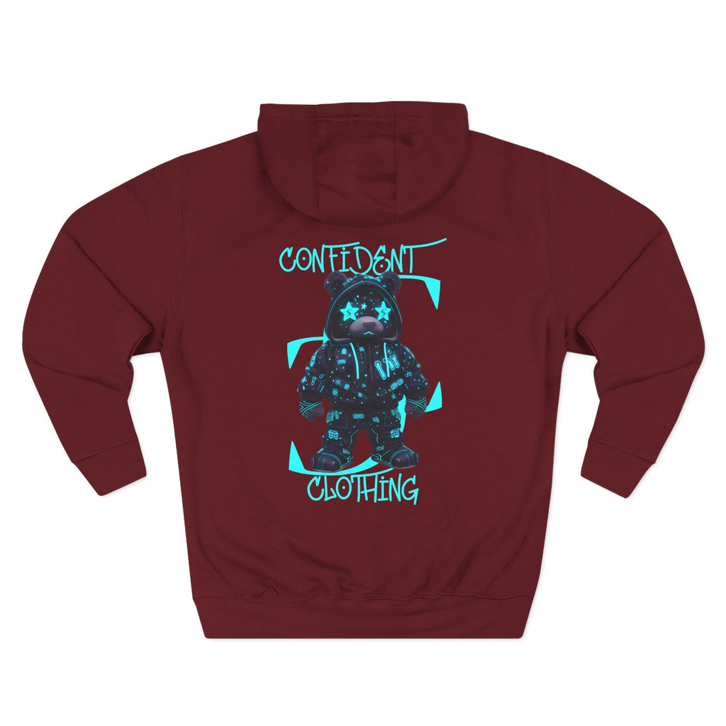 0.12 Confident Clothing Superstar Bear Graphic Fleece Hoodie