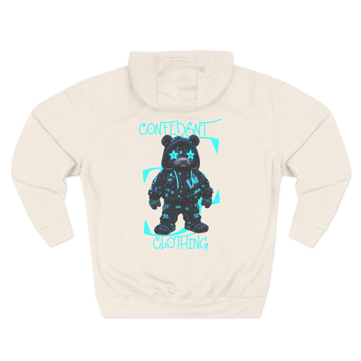 0.12 Confident Clothing Superstar Bear Graphic Fleece Hoodie