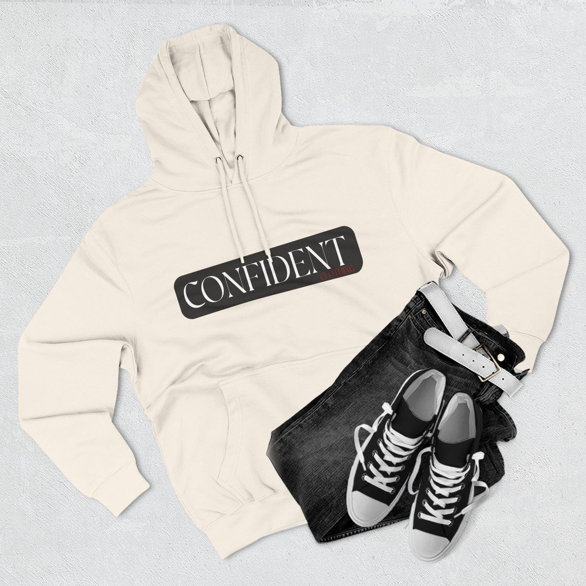 0.7 CONFIDENT CLOTHING Motivational Hoodie