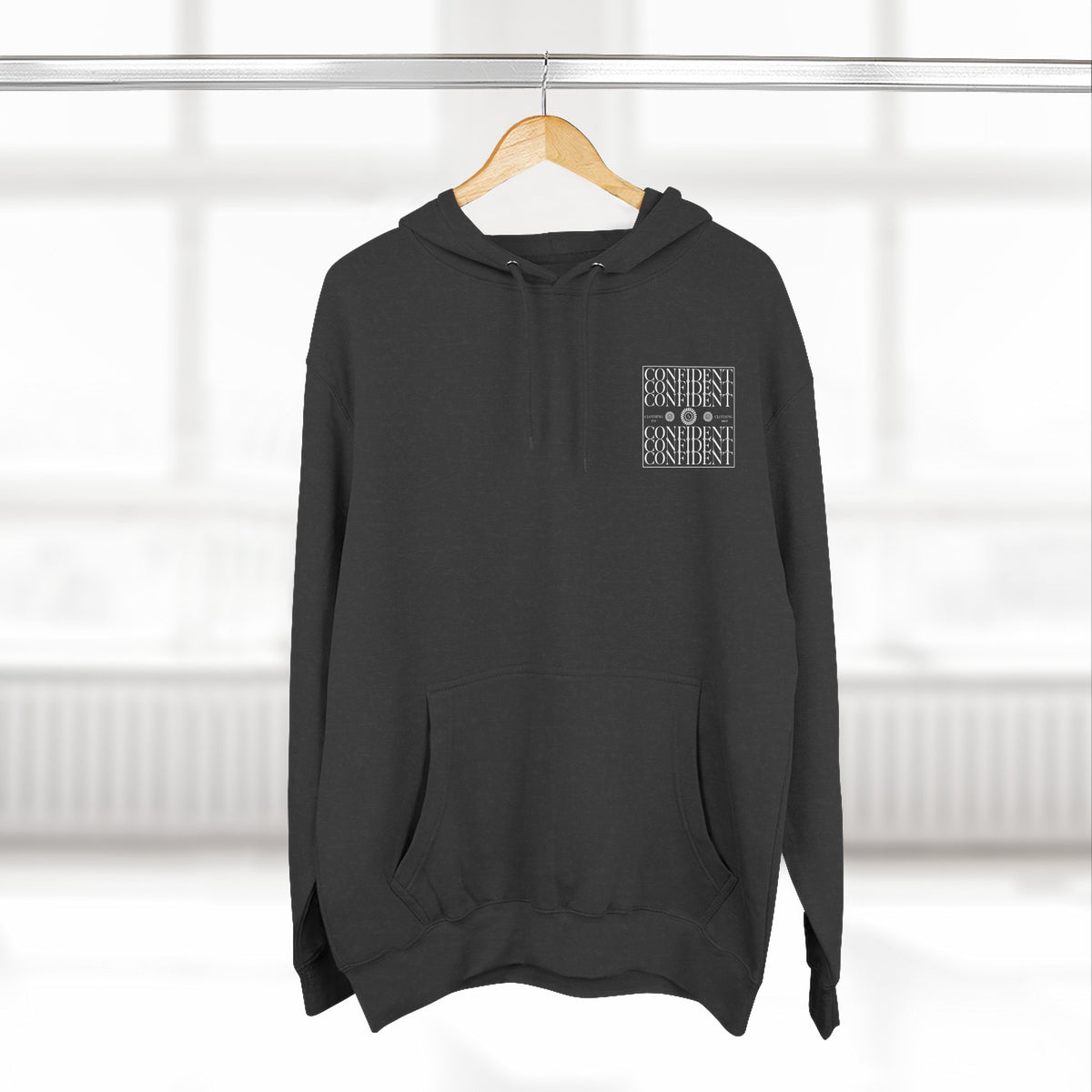 0.9 Confident Clothing Graphic Fleece Hoodie