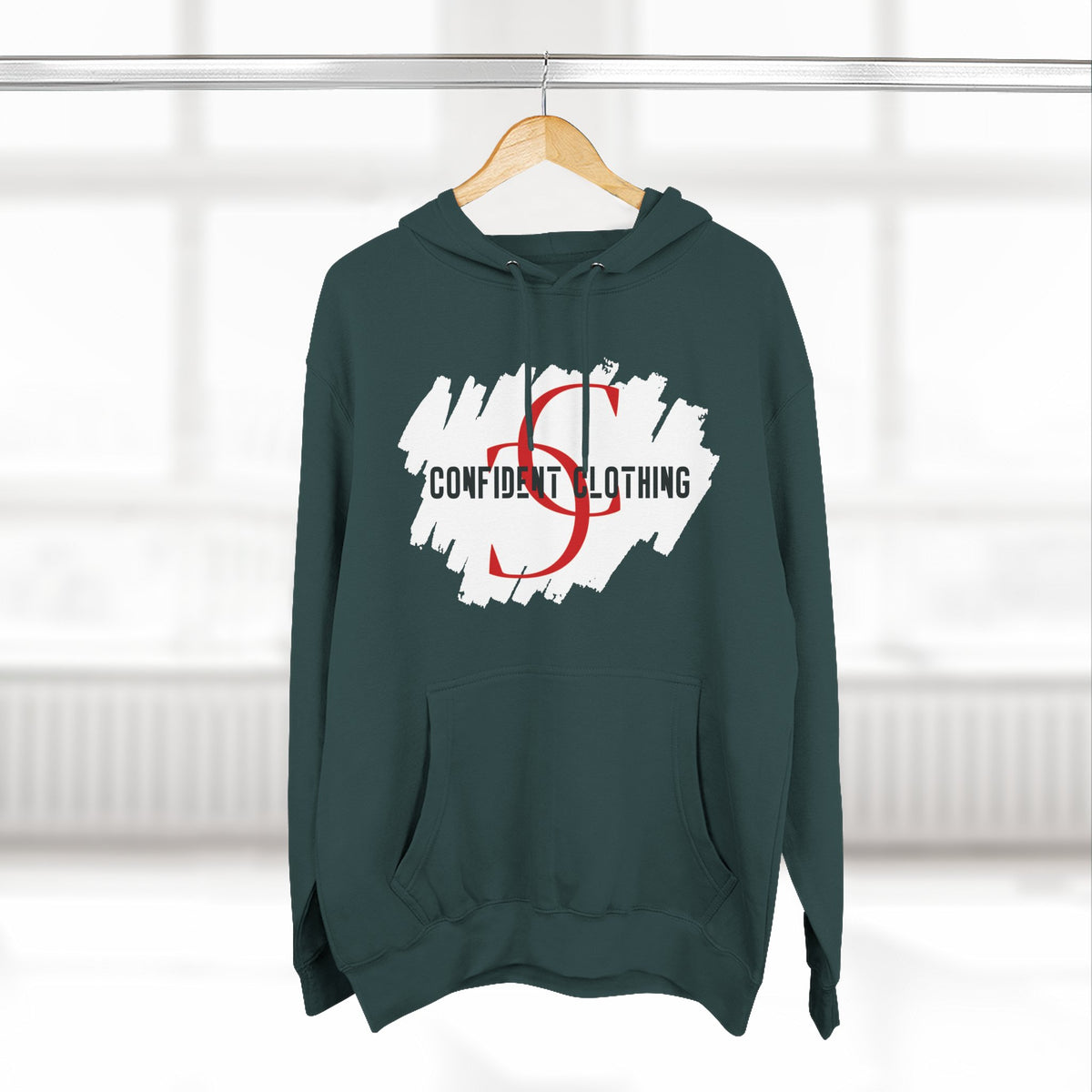 1.8 Confident Clothing Logo Fleece Hoodie