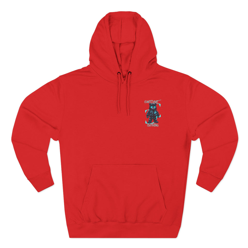 0.12 Confident Clothing Superstar Bear Graphic Fleece Hoodie