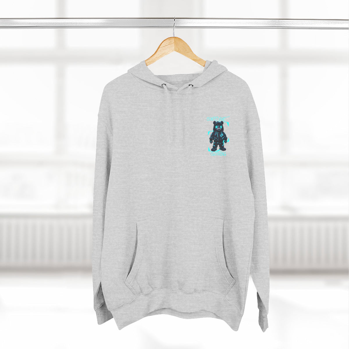 0.12 Confident Clothing Superstar Bear Graphic Fleece Hoodie