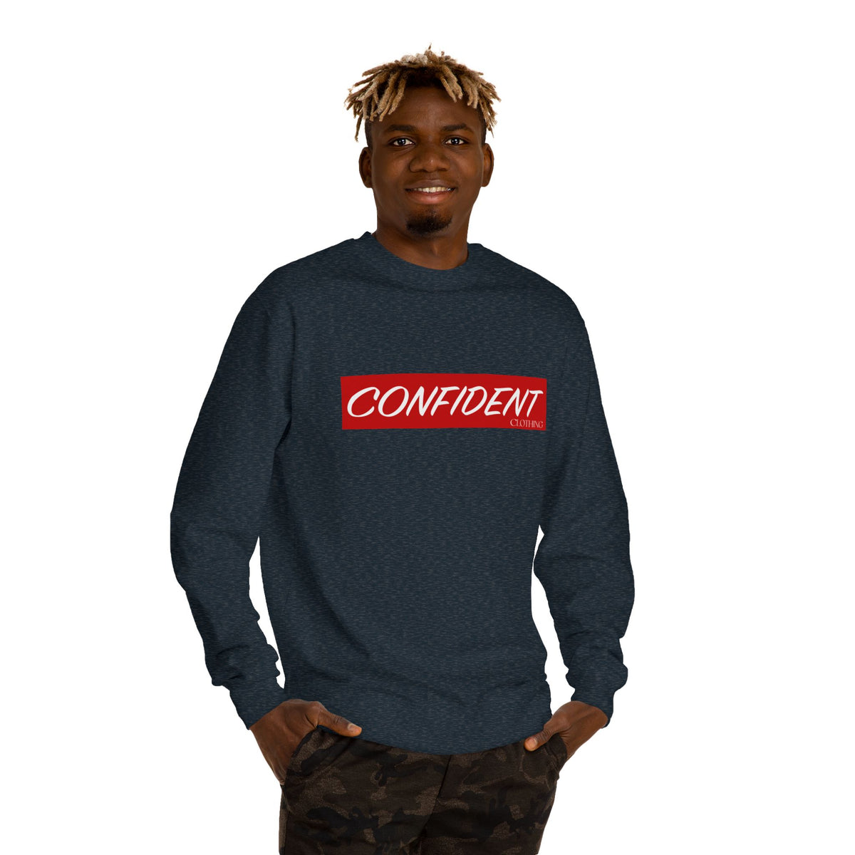 0.7 Confident Clothing Unisex Crew Neck Sweatshirt
