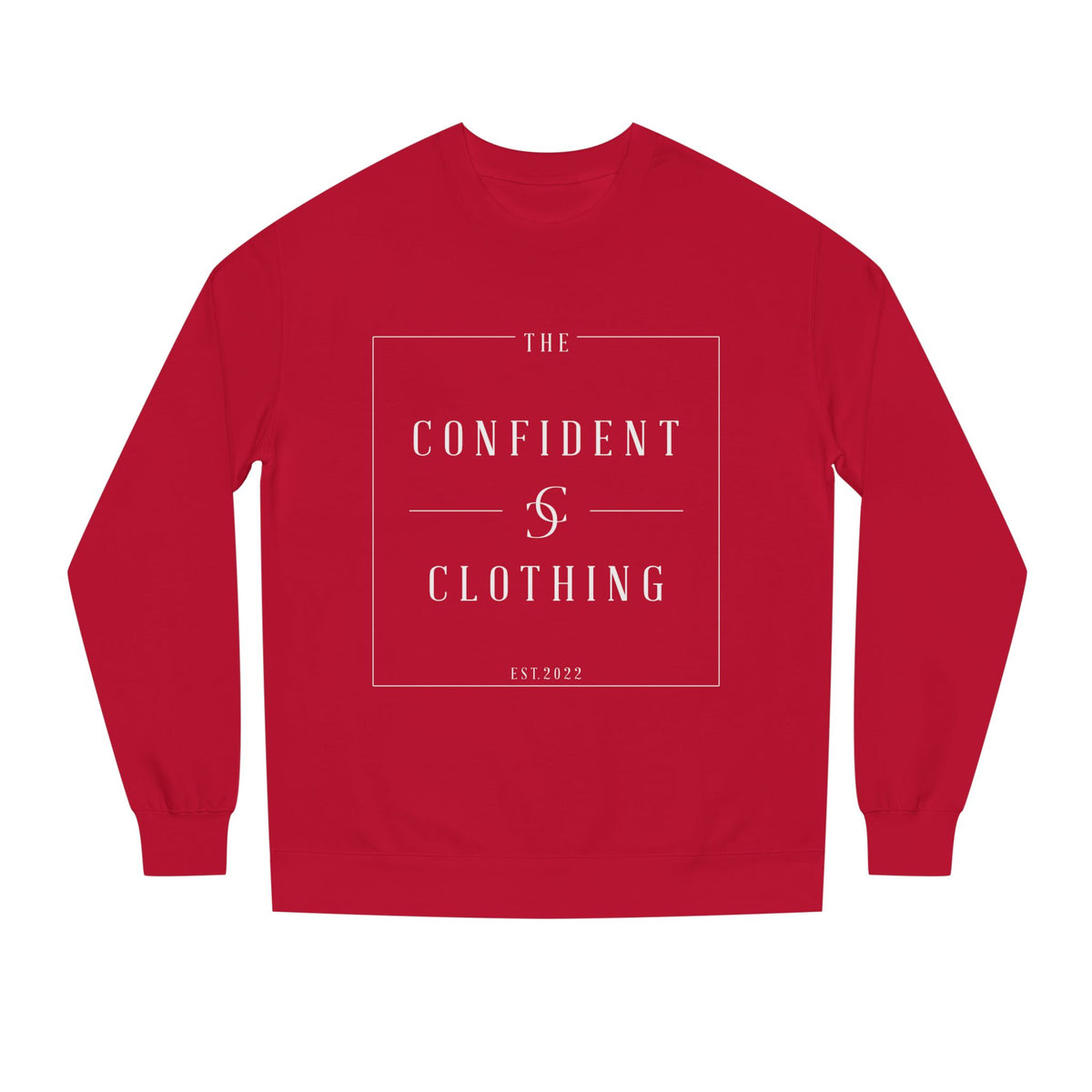 0.4 Confident Clothing Unisex Crew Neck Sweatshirt
