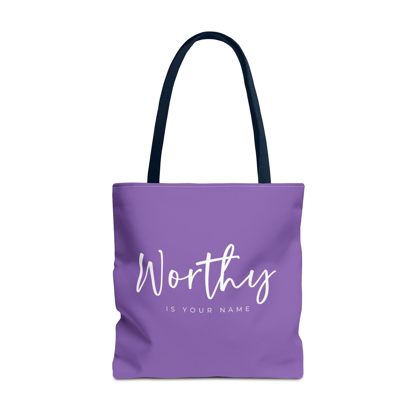 (tote bags) Worthy is Your Name (light purple)